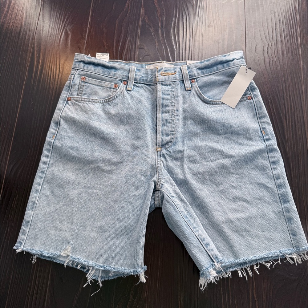 Denim Forum Light Blue Jean Shorts